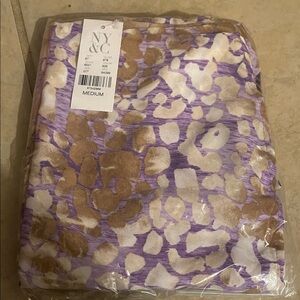 NY&C Purple and Gold Patterned Garment